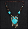 Collier Turquoise Owl Necklace