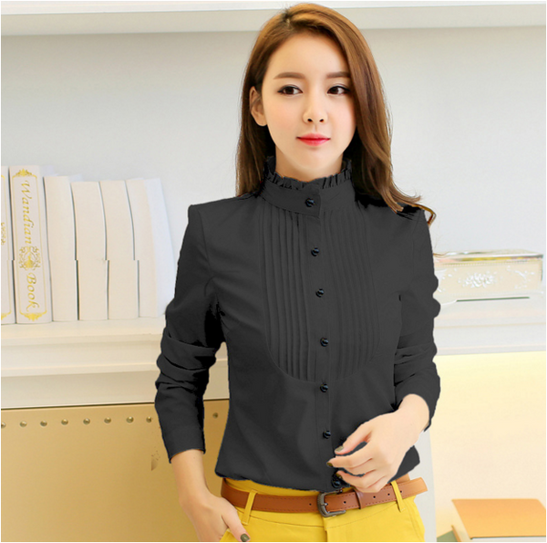 Profession Long-Sleeved Chiffon Blouse